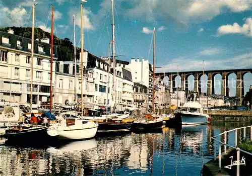 AK / Ansichtskarte Morlaix Viaduc vu du port de plaisance Kat. Morlaix