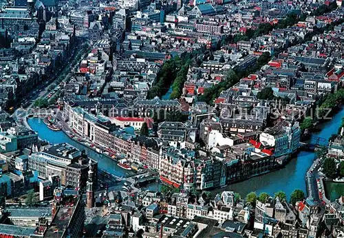 AK / Ansichtskarte Amsterdam Niederlande Panorama centrum met Rokin Fliegeraufnahme Kat. Amsterdam