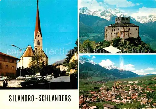 AK / Ansichtskarte Schlanders Suedtirol Kirche Schloss Schlandersberg Kat. Bozen Suedtirol