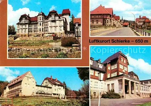 AK / Ansichtskarte Schierke Harz FDGB Erholungsheime Franz Mehring und Hermann Gieseler Brockenstrasse Hotel Heinrich Heine Kat. Schierke Brocken