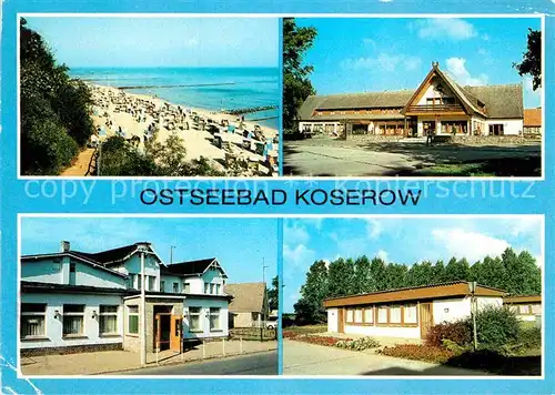 AK / Ansichtskarte Koserow Ostseebad Usedom Strand Ferienobjekt Damerow FDGB Erholungsheim Zentral Kat. Koserow