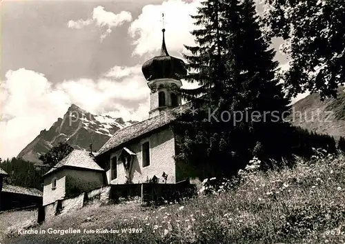 AK / Ansichtskarte Gargellen Vorarlberg Kirche Kat. St Gallenkirch
