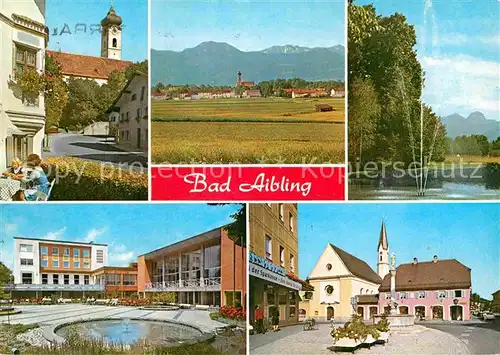 AK / Ansichtskarte Bad Aibling Kirche Sparkasse Brunnen Fontaene Kat. Bad Aibling