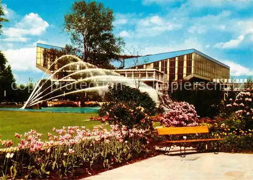 AK / Ansichtskarte Essen Ruhr Gruga Park Eingangshof mit Grugahalle Kat. Essen