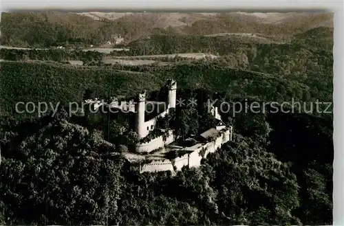 AK / Ansichtskarte Auerbach Bergstrasse 
Burgrestaurant Auerbacher Schloss Fliegeraufnahme Kat. Bensheim