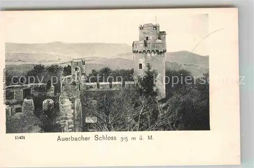 AK / Ansichtskarte Auerbach Bergstrasse Auerbacher Schloss Kat. Bensheim
