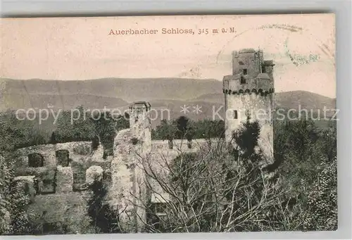 AK / Ansichtskarte Auerbach Bergstrasse Schloss Kat. Bensheim