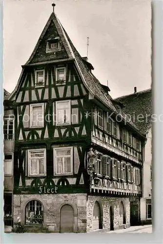 AK / Ansichtskarte Bensheim Bergstrasse Fachwerkhaus am Markt Kat. Bensheim