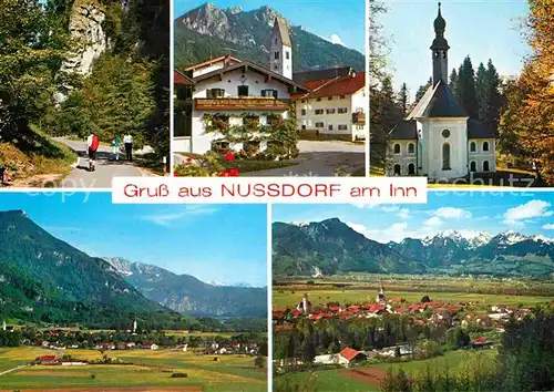 AK / Ansichtskarte Nussdorf Inn Kirchwald Weg in das Muehltal Bayerische Alpen  Kat. Nussdorf a.Inn