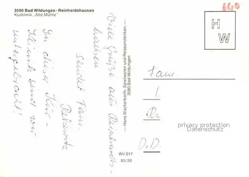 AK / Ansichtskarte Reinhardshausen Kurklinik Alte Muehle  Kat. Bad Wildungen