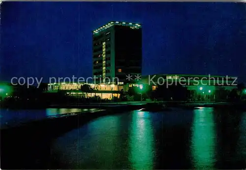 AK / Ansichtskarte Umag Umago Istrien Hotel Ardiatica bei Nacht Kat. Kroatien