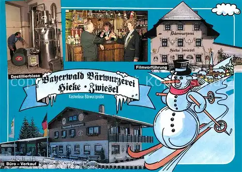 AK / Ansichtskarte Zwiesel Niederbayern Baerwurzerei Destillierblase  Kat. Zwiesel