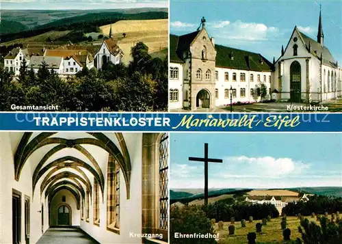 AK / Ansichtskarte Mariawald Trappistenkloster Klosterkirche Ehrenfriedhof Kreuzgang