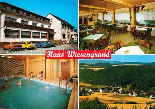 AK / Ansichtskarte Hallenberg Braunshausen Haus Wiesengrund Hotel Pension Kat. Hallenberg