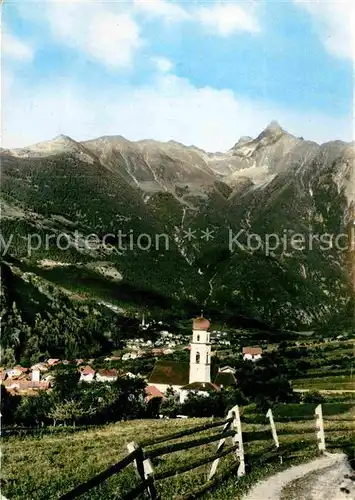 AK / Ansichtskarte Sautens Panorama Blick zum Acherkogel Stubaier Alpen Kat. Sautens oetztal