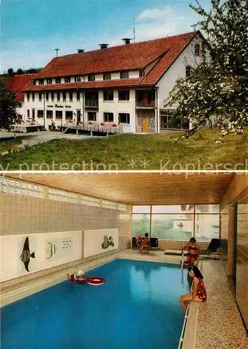 AK / Ansichtskarte Wolpadingen Landgasthaus Hirschen Hotel Pension Hallenbad Kat. Dachsberg