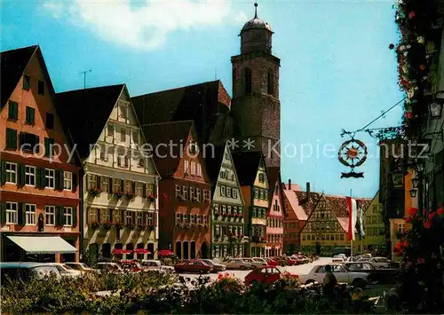 AK / Ansichtskarte Dinkelsbuehl 1000jaehrige Stadt Weinmarkt Kirche Kat. Dinkelsbuehl