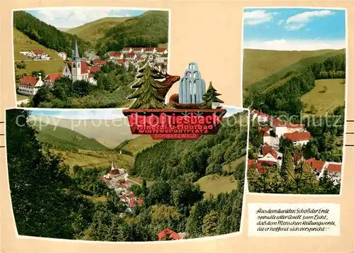 AK / Ansichtskarte Bad Griesbach Schwarzwald  Ortsansicht mit Kirche Landschaftspanorama Mineral Moorbad Kat. Bad Peterstal Griesbach
