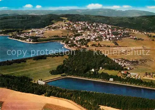 AK / Ansichtskarte Langscheid Sorpesee Fliegeraufnahme Naturdamm Kat. Sundern (Sauerland)