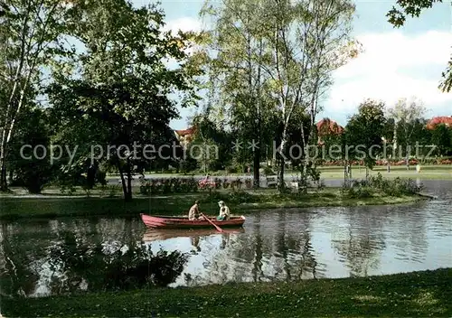 AK / Ansichtskarte Bad Salzuflen Kurparksee Kat. Bad Salzuflen