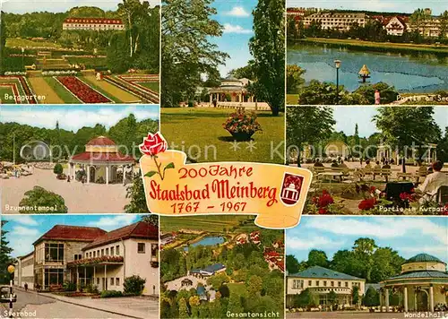 AK / Ansichtskarte Bad Meinberg Berggarten Brunnentempel Sternbad Gesamtansicht Wandelhalle Kat. Horn Bad Meinberg