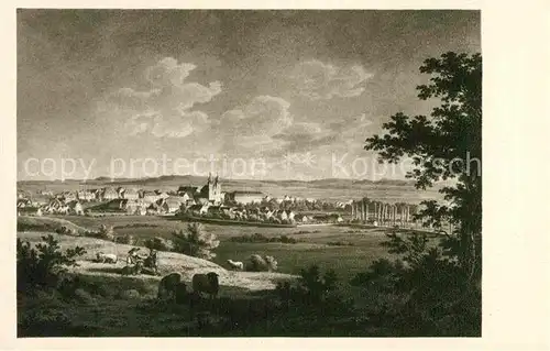 AK / Ansichtskarte Kuenstlerkarte W. Scheuchzer Donaueschingen 1827 Kat. Kuenstlerkarte