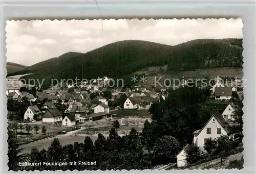 AK / Ansichtskarte Feudingen Freibad Panorama Kat. Bad Laasphe