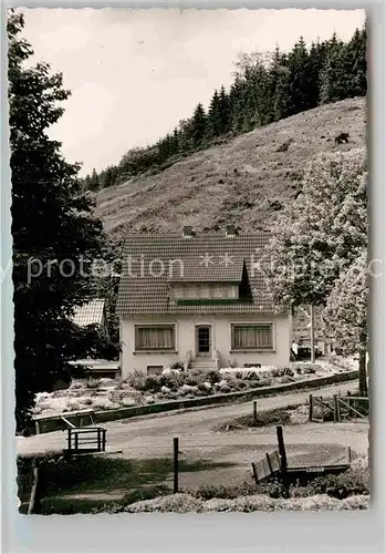 AK / Ansichtskarte Sassmannshausen Pension Waldesruh Kat. Bad Laasphe