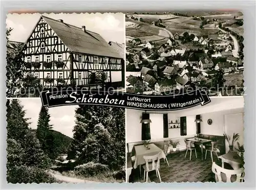 AK / Ansichtskarte Wingeshausen Pension Schoeneborn Kat. Bad Berleburg