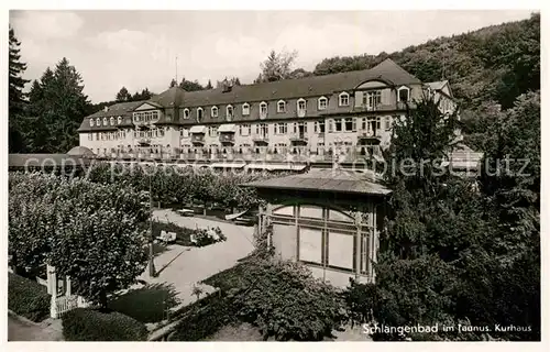 AK / Ansichtskarte Schlangenbad Taunus Kurhaus Kat. Schlangenbad