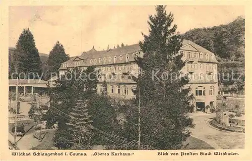 AK / Ansichtskarte Schlangenbad Taunus Oberes Kurhaus Kat. Schlangenbad