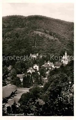 AK / Ansichtskarte Schlangenbad Taunus Teilansicht Kat. Schlangenbad