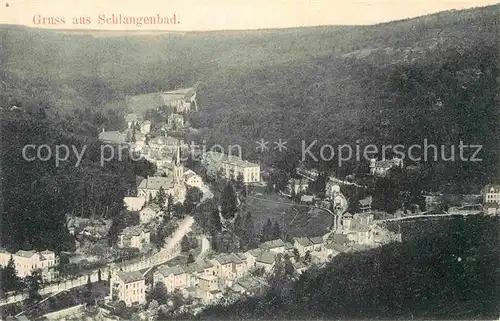 AK / Ansichtskarte Schlangenbad Taunus Panorama Kat. Schlangenbad