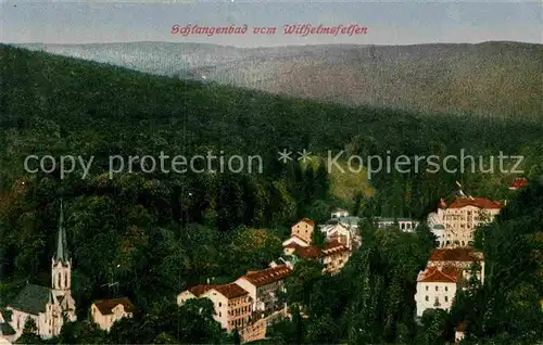 AK / Ansichtskarte Schlangenbad Taunus Blick vom Wilhelmsfelsen Kat. Schlangenbad