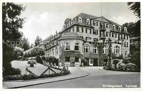 AK / Ansichtskarte Schlangenbad Taunus Kurhaus Kat. Schlangenbad