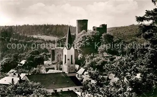 AK / Ansichtskarte Oberreifenberg Kirche Burg Kat. Schmitten