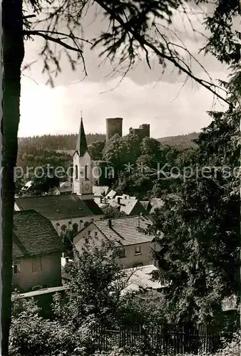 AK / Ansichtskarte Oberreifenberg Kirche Burg Kat. Schmitten