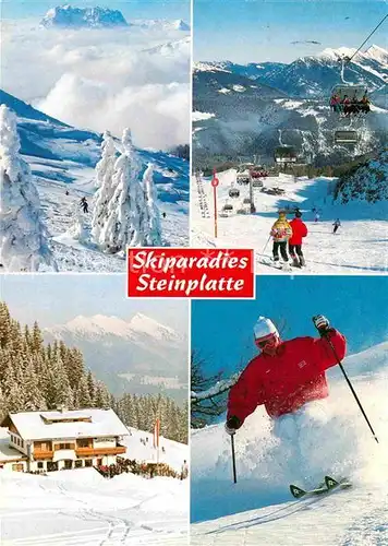 AK / Ansichtskarte Salzburg Oesterreich Steinplatte Sesselbahn Ski  Kat. Salzburg