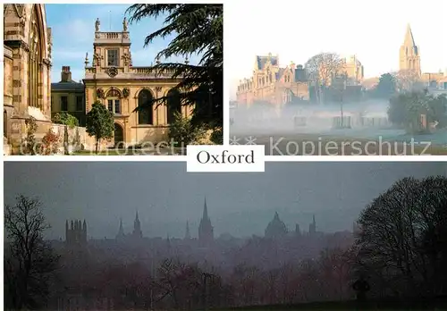 AK / Ansichtskarte Oxford Oxfordshire Trinity College Christ Church Oxford Spires at Dusk Kat. Oxford