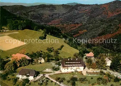 AK / Ansichtskarte Langackern Horben Fliegeraufnahme Gasthaus Hotel zum Engel Kat. Horben