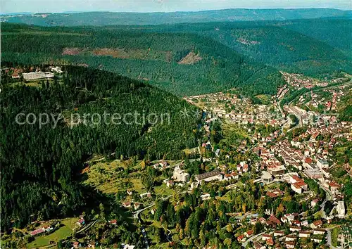 AK / Ansichtskarte Wildbad Schwarzwald Thermalbad Hoehenluftkurort Fliegeraufnahme Kat. Bad Wildbad