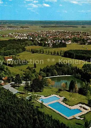 AK / Ansichtskarte Bad Woerishofen Freibad am Sonnenbuechlsee Gartenstadt Fliegeraufnahme Kat. Bad Woerishofen