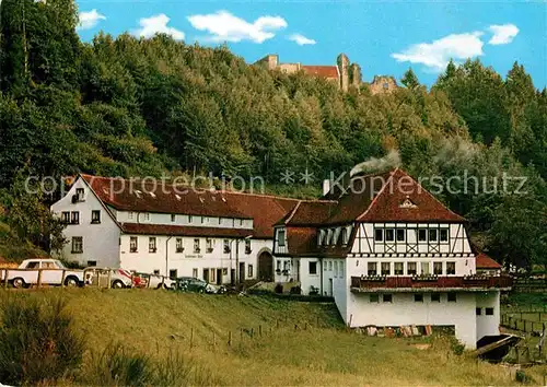 AK / Ansichtskarte Karlstal Gasthof Pension Klug sche Muehle Burg Kat. Trippstadt