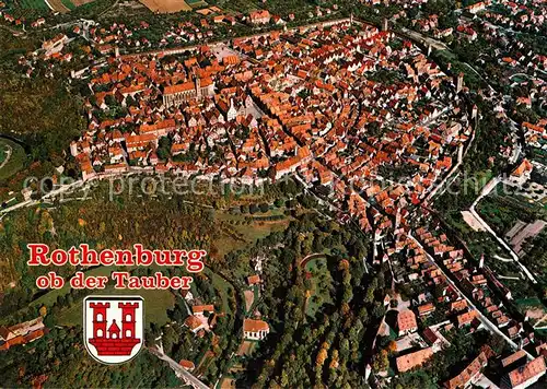 AK / Ansichtskarte Rothenburg Tauber Fliegeraufnahme Kat. Rothenburg ob der Tauber