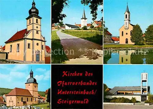 AK / Ansichtskarte Untersteinbach Rauhenebrach Kirchen des Pfarrverbandes Kat. Rauhenebrach