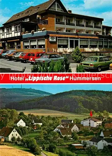 AK / Ansichtskarte Hummersen Hotel Lippische Rose Panorama  Kat. Luegde