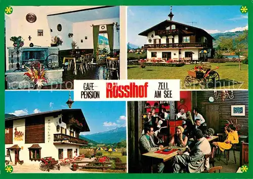 AK / Ansichtskarte Zell See Cafe Pension Roesselhof Kat. Zell am See