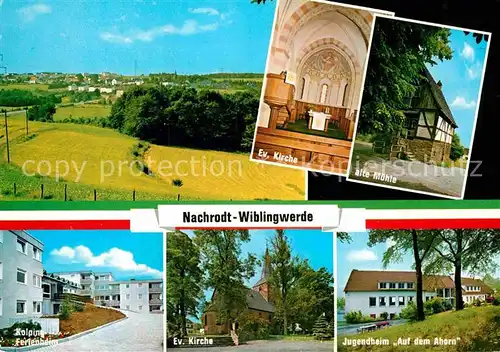 AK / Ansichtskarte Nachrodt Wiblingwerde Evangelische Kirche Alte Muehle Jugendheim  Kat. Nachrodt Wiblingwerde