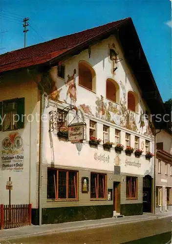 AK / Ansichtskarte Garmisch Partenkirchen Gasthof Restaurant Fraundorfer Kat. Garmisch Partenkirchen