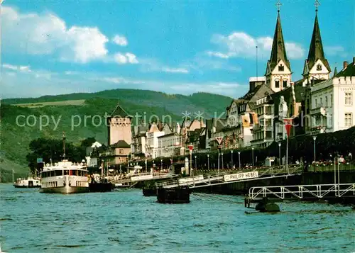 AK / Ansichtskarte Boppard Rhein Anlegestelle Philipp Hebel Kat. Boppard